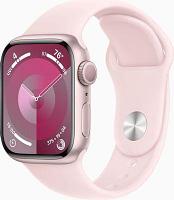 Смарт-часы Apple Watch Series 9 A2978, 41мм, розовый / светло-розовый [mr933ll/a]