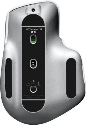 Мышь Logitech MX Master 3S, оптическая, беспроводная, USB, светло-серый [910-006562] - фото 2 - id-p219709326