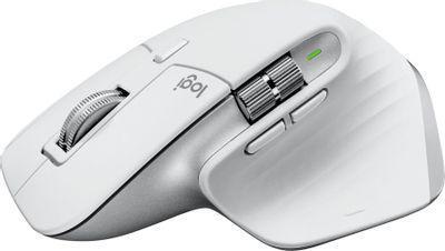 Мышь Logitech MX Master 3S, оптическая, беспроводная, USB, светло-серый [910-006562] - фото 5 - id-p219709326
