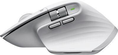 Мышь Logitech MX Master 3S, оптическая, беспроводная, USB, светло-серый [910-006562] - фото 6 - id-p219709326