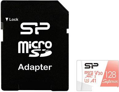 Карта памяти Silicon-Power Superior A1 microSDXC SP128GBSTXDV3V20SP 128GB