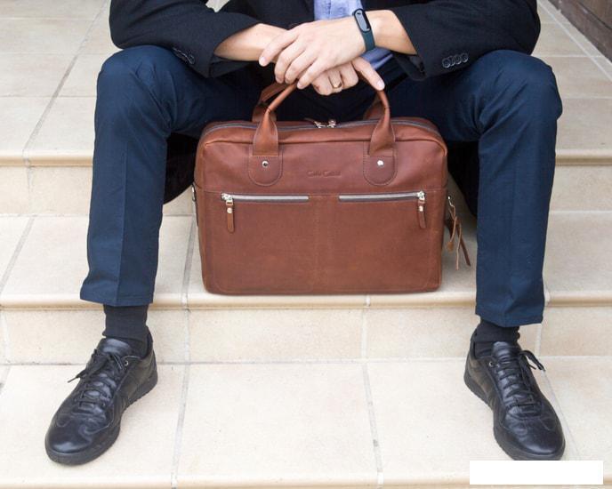Мужская сумка Carlo Gattini Fratello 1014-02 (коричневый) - фото 4 - id-p220050601