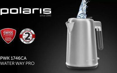 Чайник электрический Polaris PWK 1746CA Water Way Pro, 2200Вт, сталь - фото 5 - id-p219829589