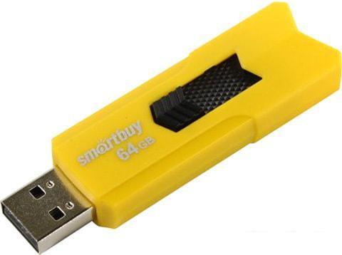 USB Flash Smart Buy Stream 64GB (желтый) - фото 4 - id-p220145572