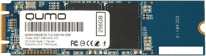 SSD QUMO Novation TLC 3D 256GB Q3DT-256GAEN-M2 - фото 1 - id-p220145638