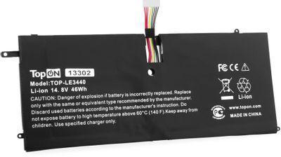 Батарея для ноутбуков TOPON TOP-LE3440, 3100мAч, 14.8В, Lenovo ThinkPad X1 Carbon Gen 1 (3443, 3444, 3448, - фото 1 - id-p219829723