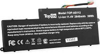 Батарея для ноутбуков TOPON TOP-AS112, 2640мAч, 11.4В, Acer Aspire V5-122P, V5-132, V5-132P, E3-112 [103184]