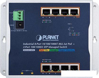 Управляемый коммутатор 2-го уровня PLANET WGS-4215-8P2S, фото 2