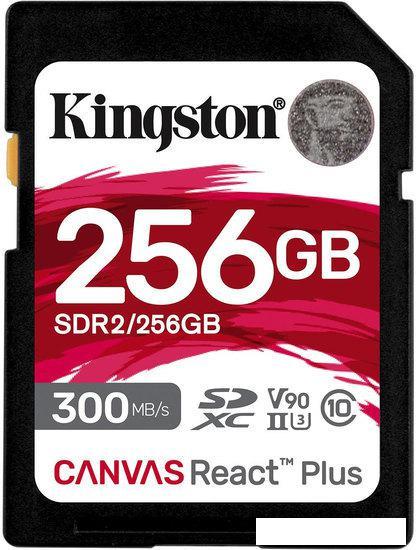 Карта памяти Kingston Canvas React Plus SDXC 256GB - фото 1 - id-p220183879