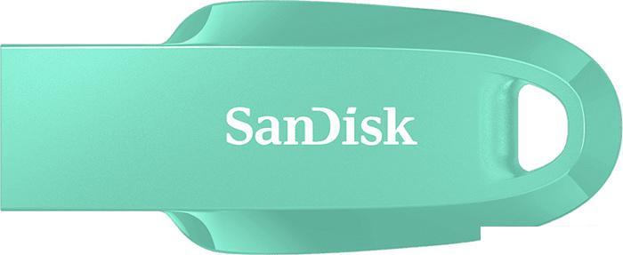 USB Flash SanDisk Ultra Curve 3.2 256GB (бирюзовый) - фото 1 - id-p220183905