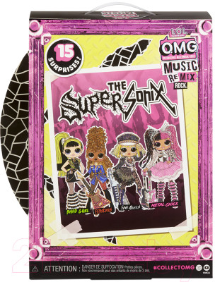 Кукла с аксессуарами LOL OMG Remix Rock-Fame Queen and Keytar / 577607 - фото 4 - id-p220191937