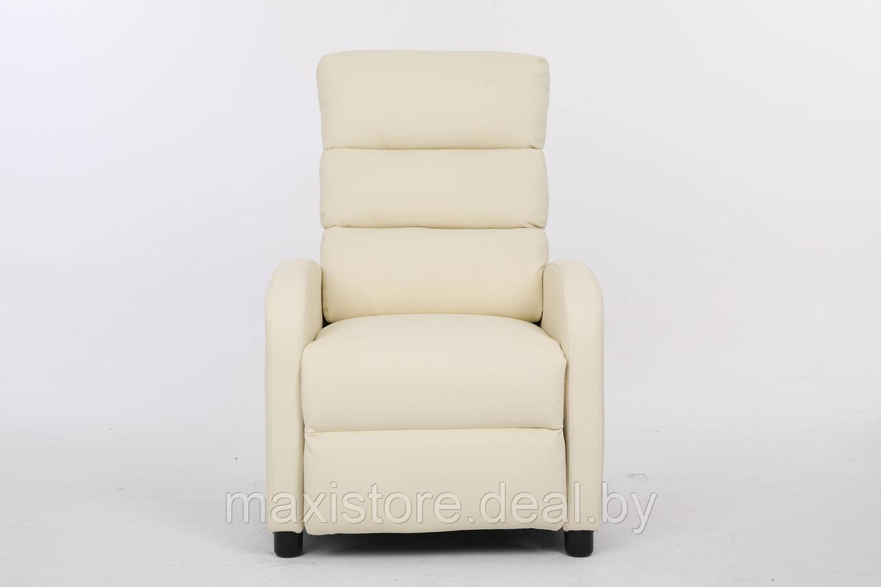 Кресло вибромассажное CALVIANO, модель 2164, бежавая экокожа - фото 2 - id-p220195554