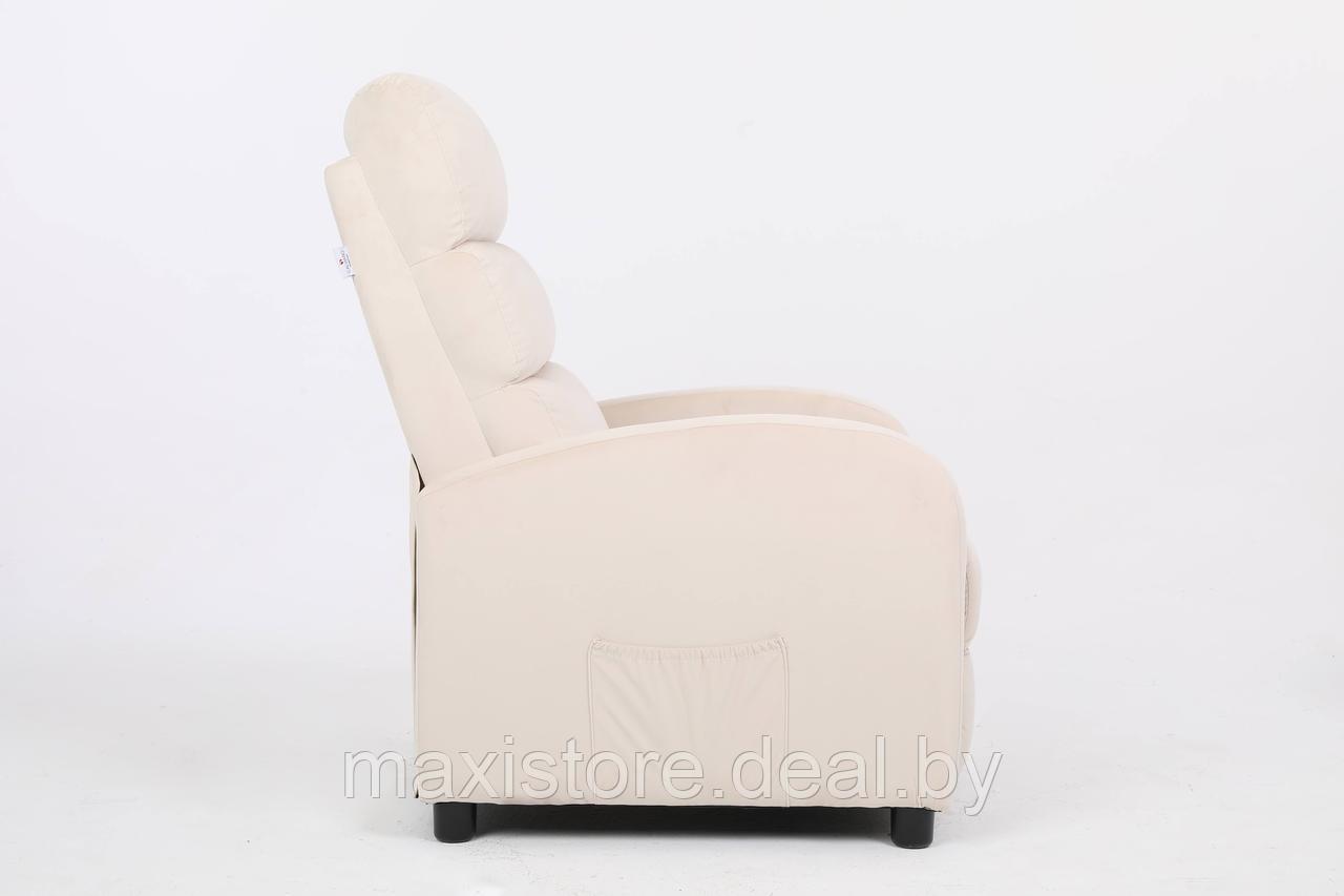 Кресло вибромассажное CALVIANO, модель 2164, бежевый велюр - фото 6 - id-p220195566
