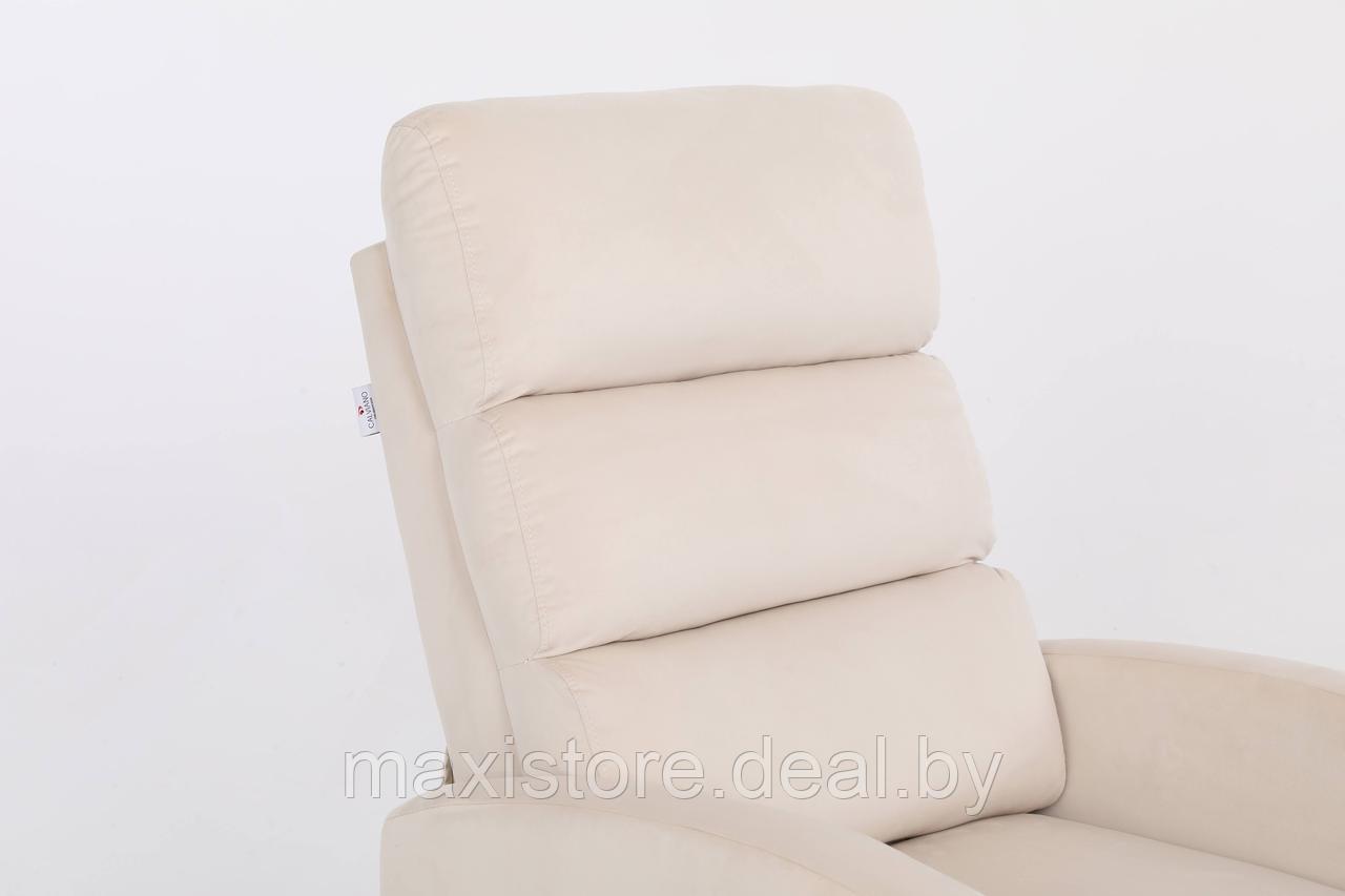 Кресло вибромассажное CALVIANO, модель 2164, бежевый велюр - фото 4 - id-p220195566