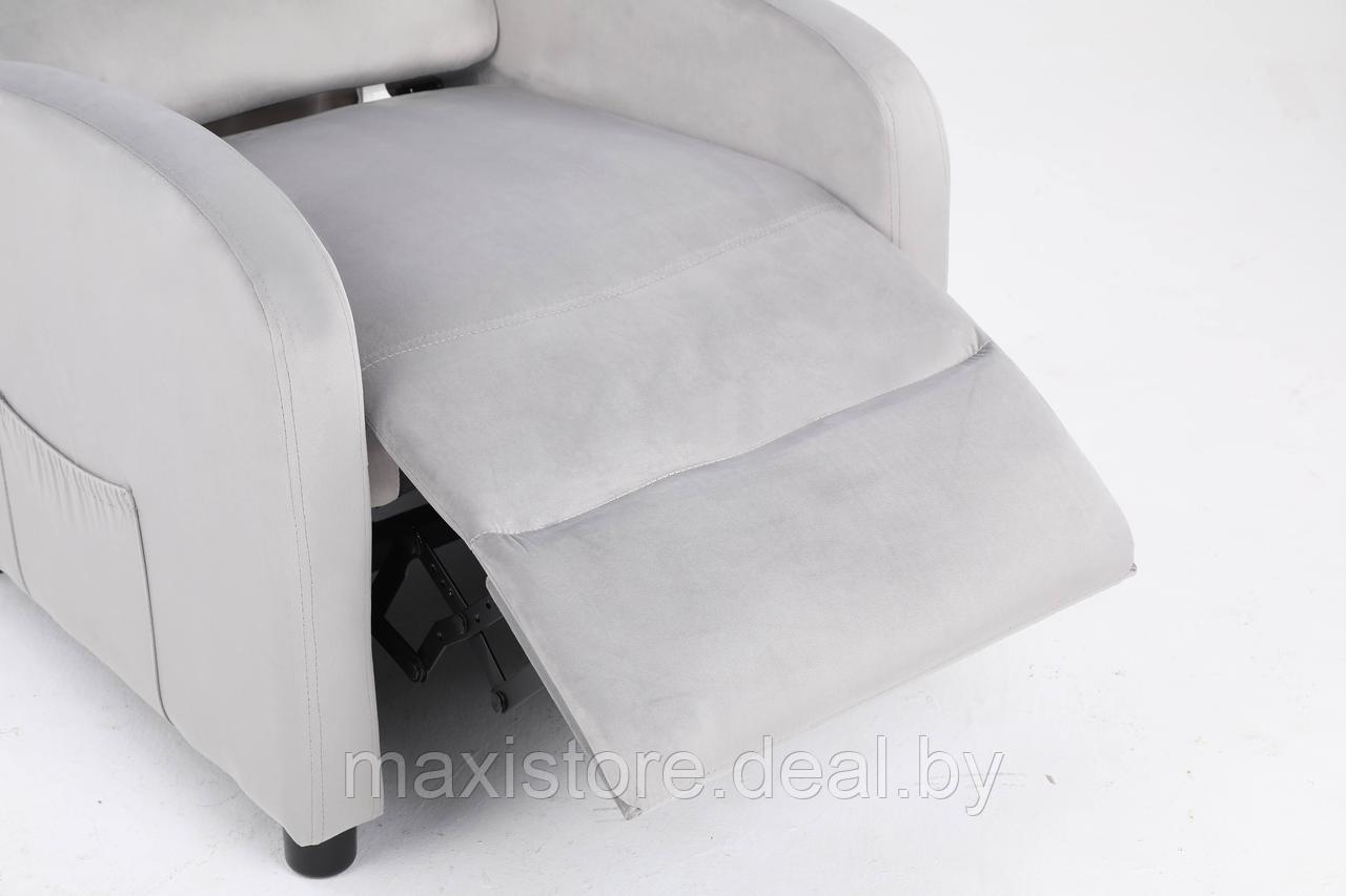 Кресло вибромассажное CALVIANO, модель 2164, серый велюр - фото 7 - id-p220195608