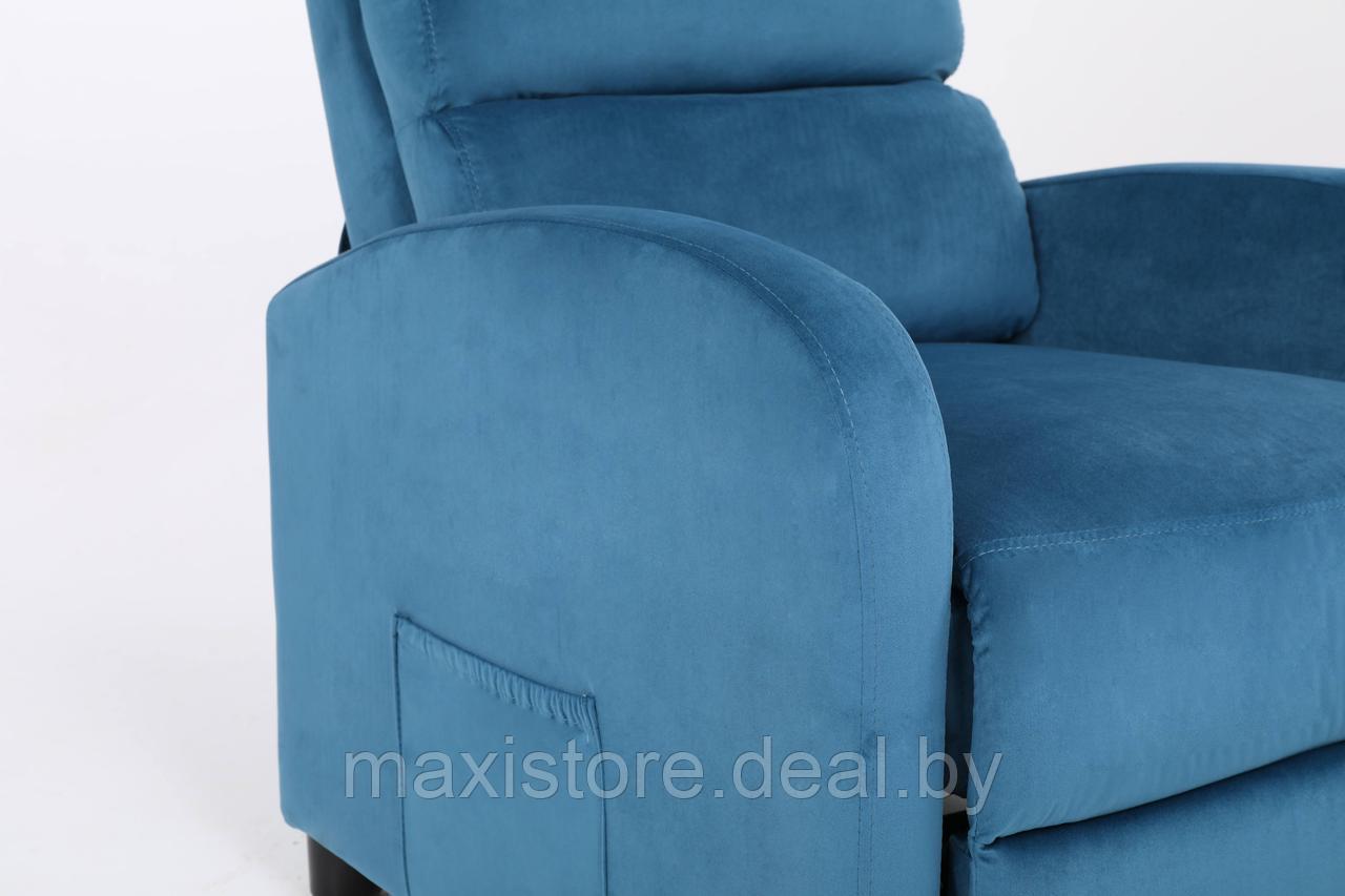 Кресло вибромассажное CALVIANO, модель 2164, синий велюр - фото 6 - id-p220195609