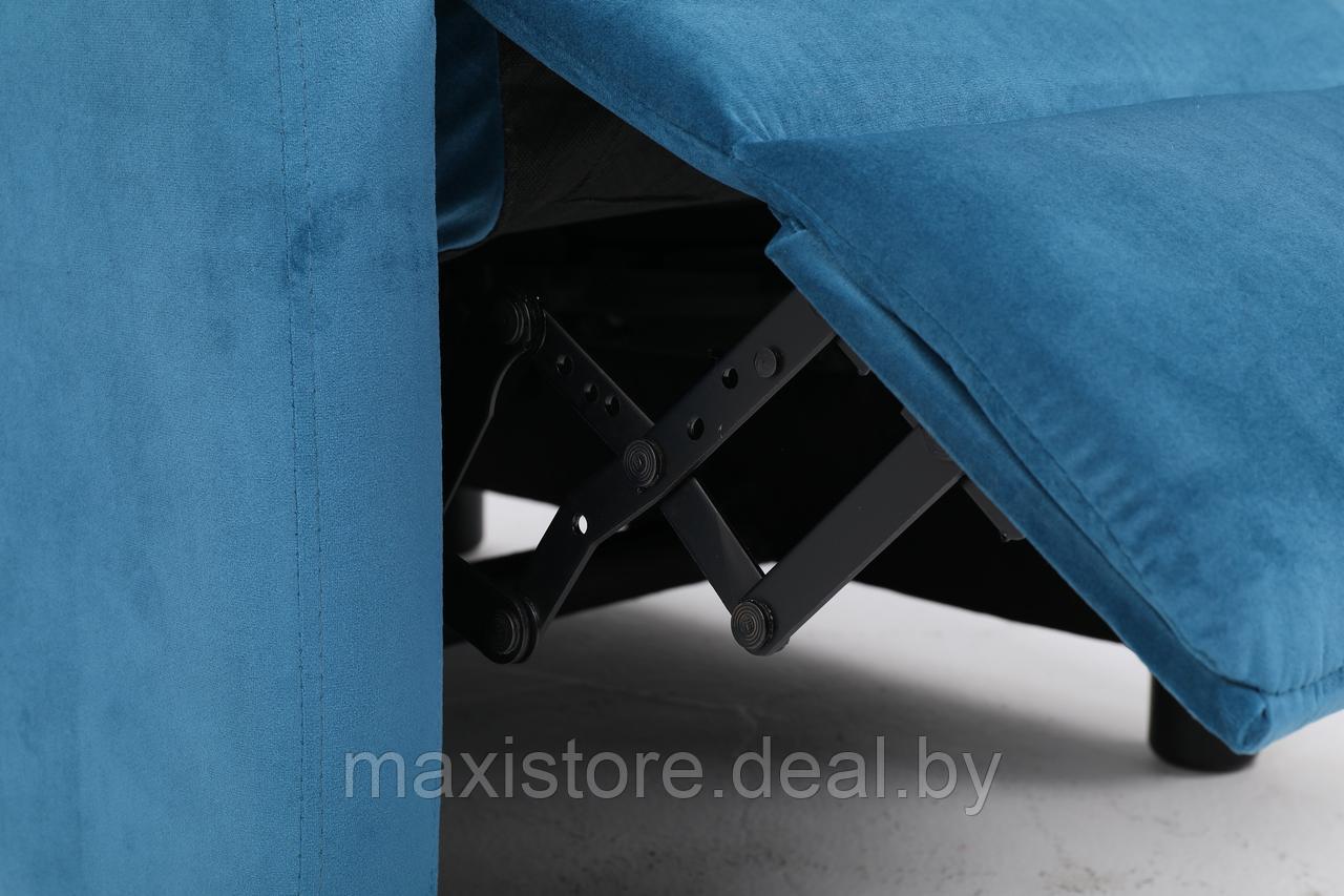 Кресло вибромассажное CALVIANO, модель 2164, синий велюр - фото 8 - id-p220195609