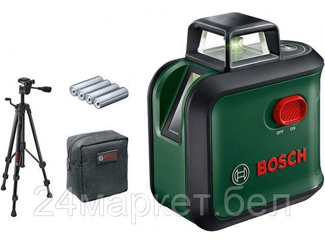 BOSCH Германия Нивелир лазерный BOSCH Advanced Level 360 Set со штативом в кор. (проекция: крест, до 24 м, +/- - фото 1 - id-p220195500