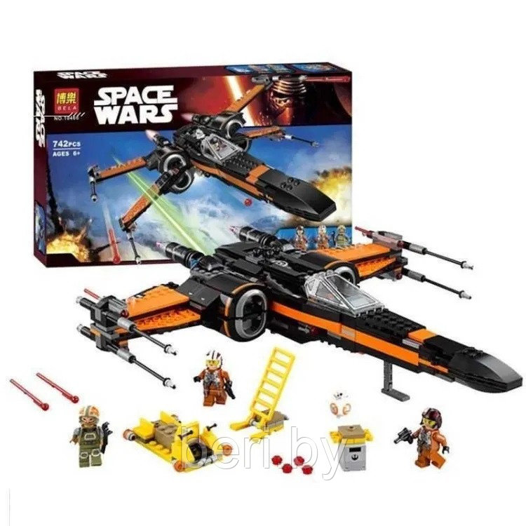S7102 Конструктор Звездные Войны Истребитель По, 742 детали, аналог Lego Star Wars 75302 - фото 1 - id-p220196115