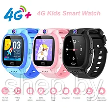 Детские умные часы Smart Watch Y36 (с поддержкой GPS, 4G, SIM, Wi-Fi)   розовый, голубой, черный
