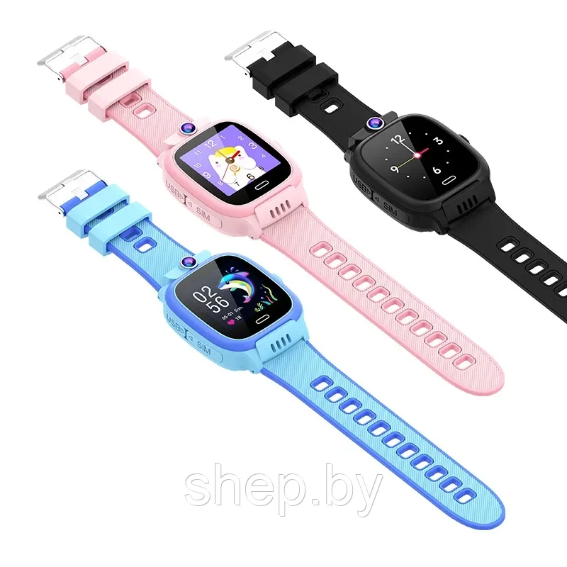 Детские умные часы Smart Watch Y36 (с поддержкой GPS, 4G, SIM, Wi-Fi) розовый, голубой, черный - фото 7 - id-p220196321