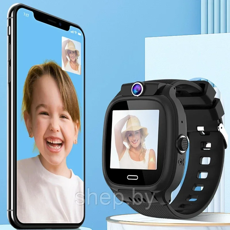 Детские умные часы Smart Watch Y36 (с поддержкой GPS, 4G, SIM, Wi-Fi) розовый, голубой, черный - фото 8 - id-p220196321