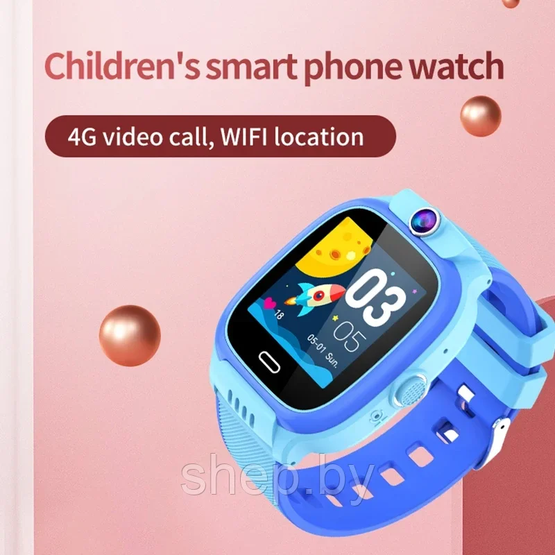 Детские умные часы Smart Watch Y36 (с поддержкой GPS, 4G, SIM, Wi-Fi) розовый, голубой, черный - фото 9 - id-p220196321