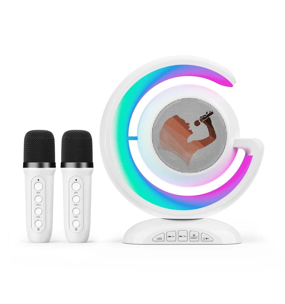 Портативная музыкальная колонка с двумя микрофонами Wireless Lightsho YS-110