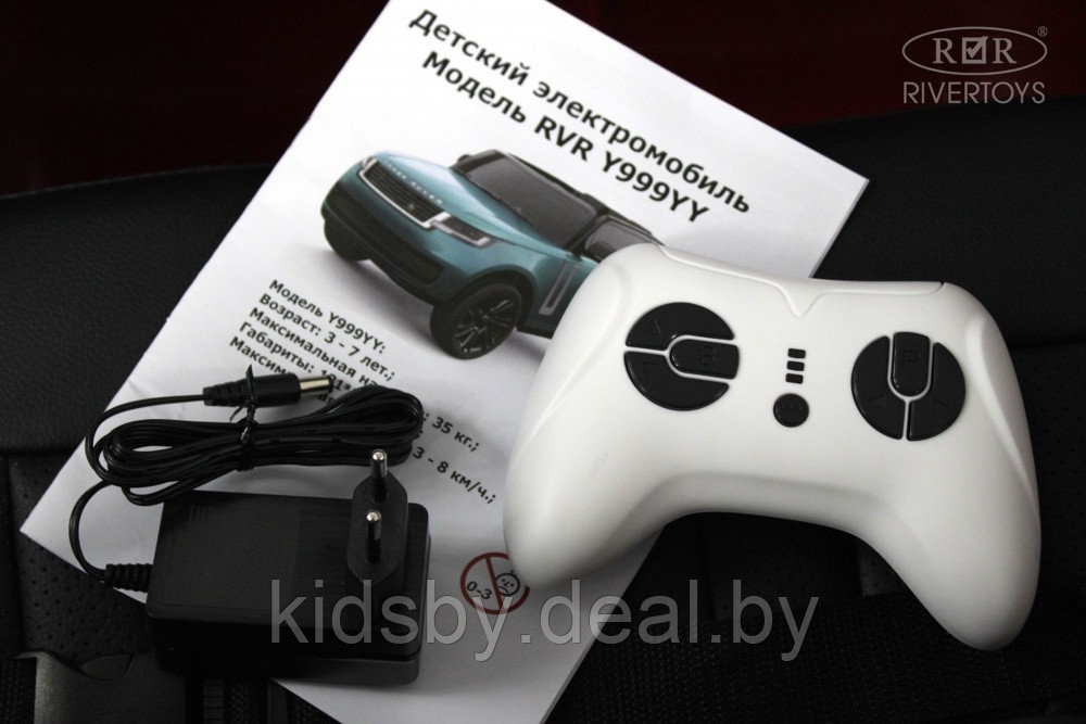 Детский электромобиль RiverToys Y999YY (зеленый глянец) Range Rover Полноприводный Двухместный - фото 6 - id-p220197523