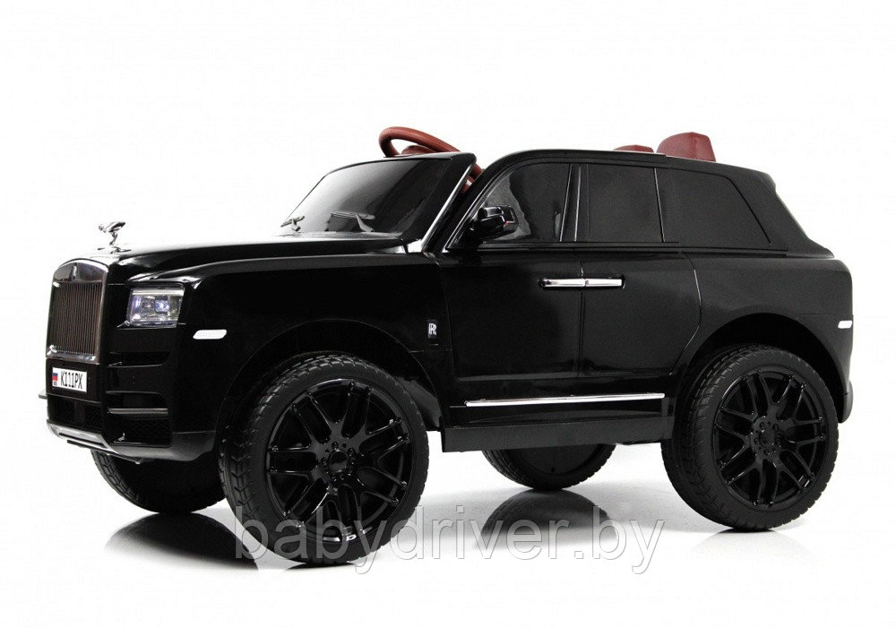 Детский электромобиль RiverToys K111PX (черный глянец) Rolls-Royce