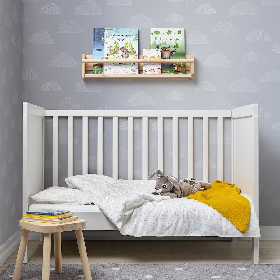 IKEA/ ЛЕН Одеяло в детскую кроватку, белый110x125 см - фото 4 - id-p131528806