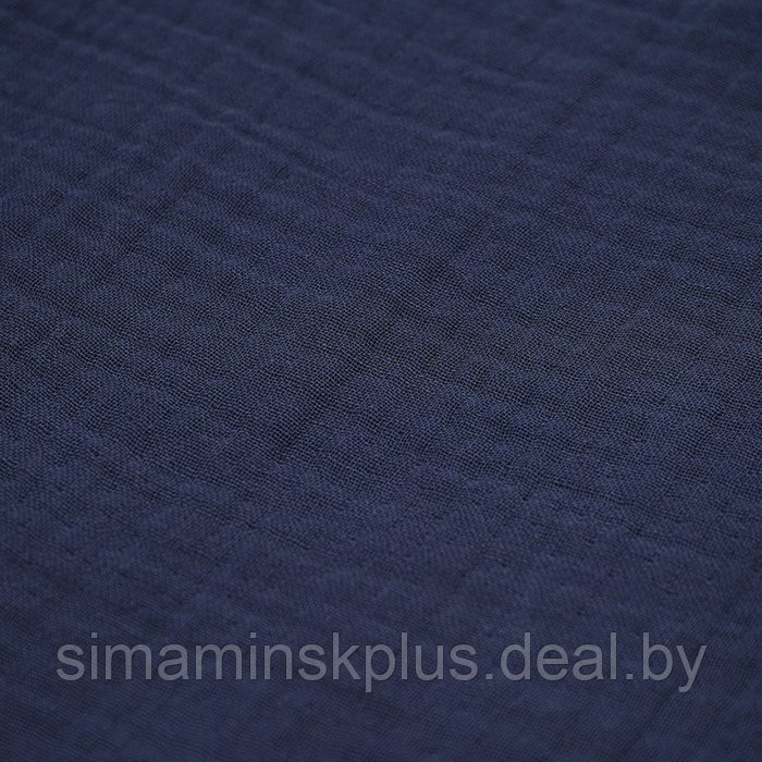 Халат из многослойного муслина темно-синего цвета Essential, размер L - фото 10 - id-p220199032
