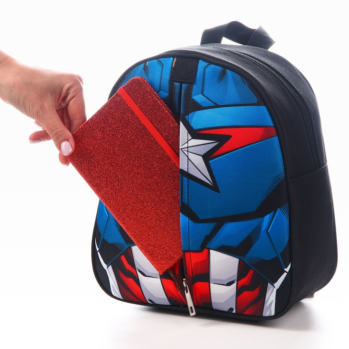 Рюкзак детский "Капитан Америка" на молнии, 23х27 см, Мстители - фото 4 - id-p220199858