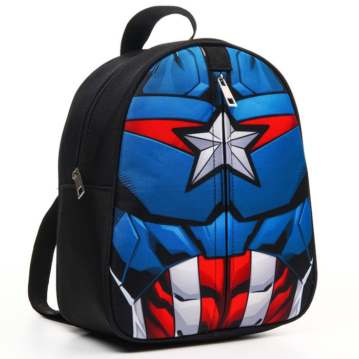 Рюкзак детский "Капитан Америка" на молнии, 23х27 см, Мстители - фото 6 - id-p220199858