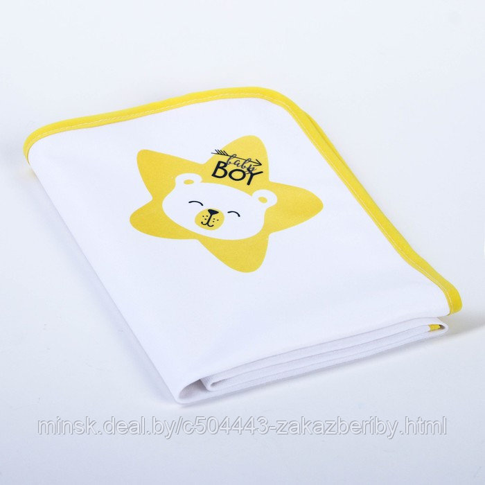 Пелёнка непромокаемая детская «Мишка Baby Bear», 50 × 70 см