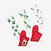 Набор новогодних женских носков KAFTAN "Авокадного года" р. 36-39 (23-25 см), 5 пар, фото 4