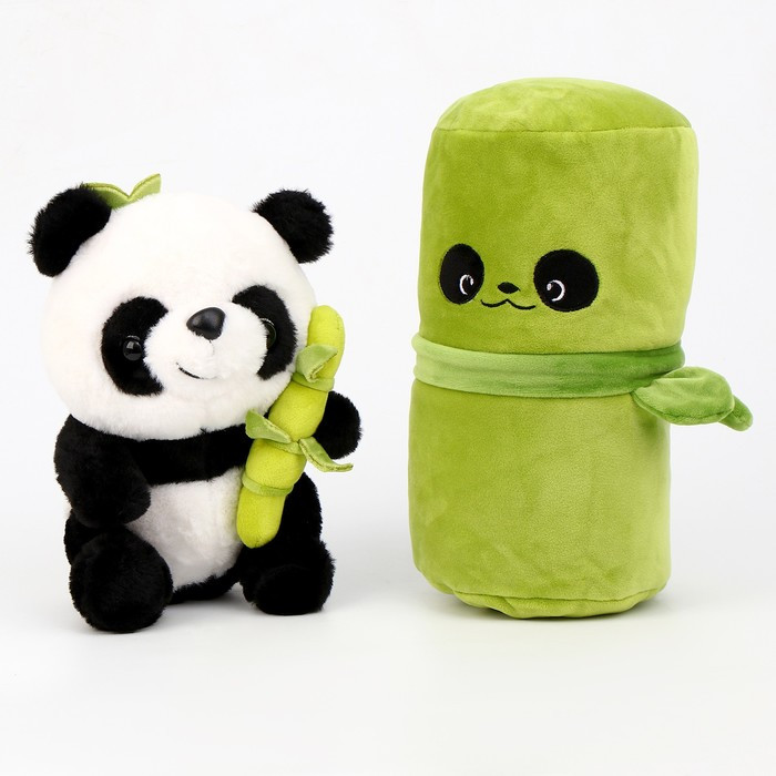 Мягкая игрушка "Панда в сумке", 25 см - фото 5 - id-p220205276