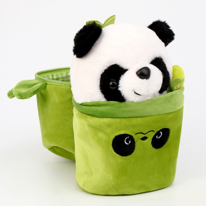 Мягкая игрушка "Панда в сумке", 25 см - фото 6 - id-p220205276