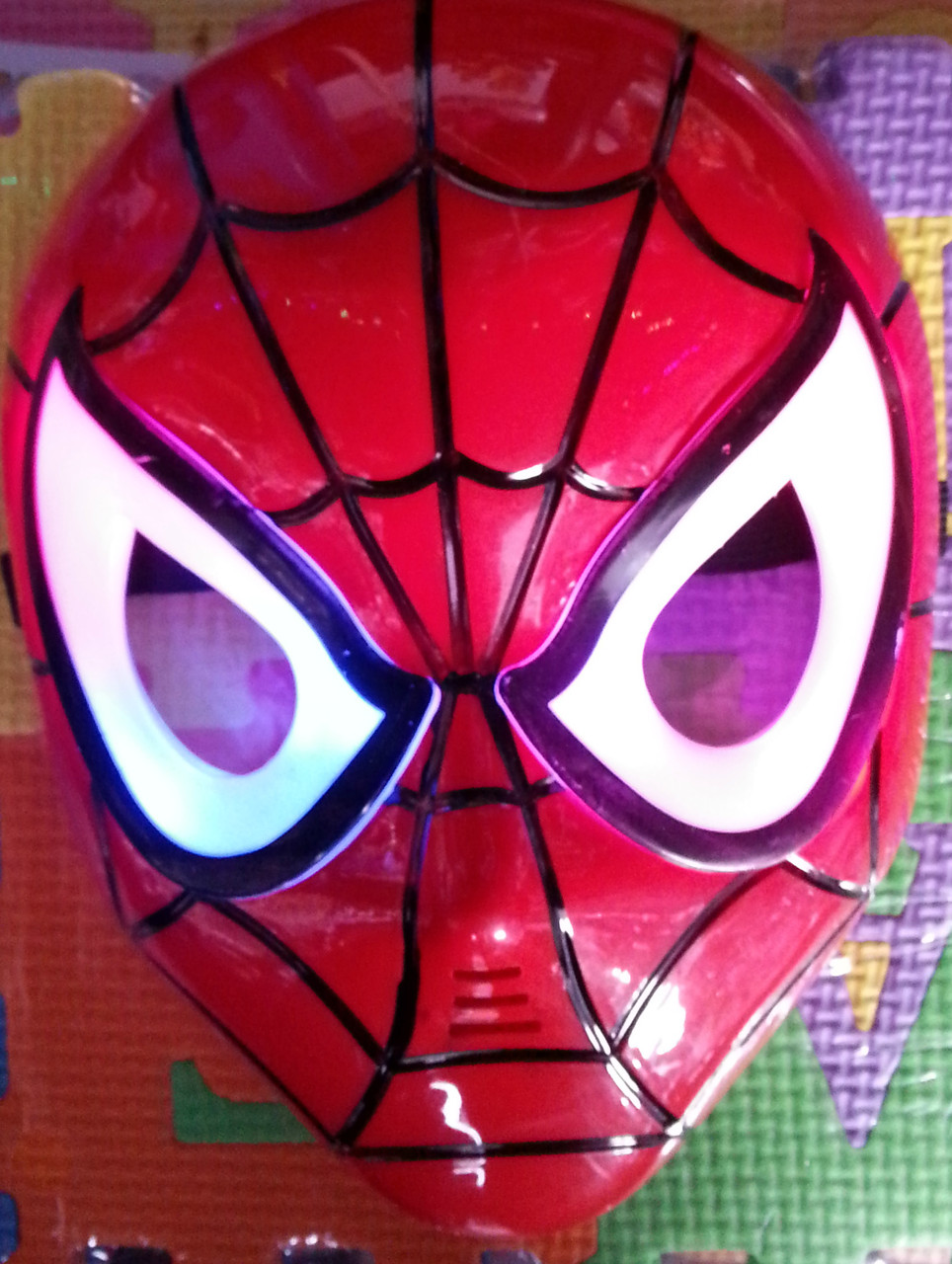 Маска человека-паука SPIDER MAN(свет.) отличного качества !!! - фото 2 - id-p31608111
