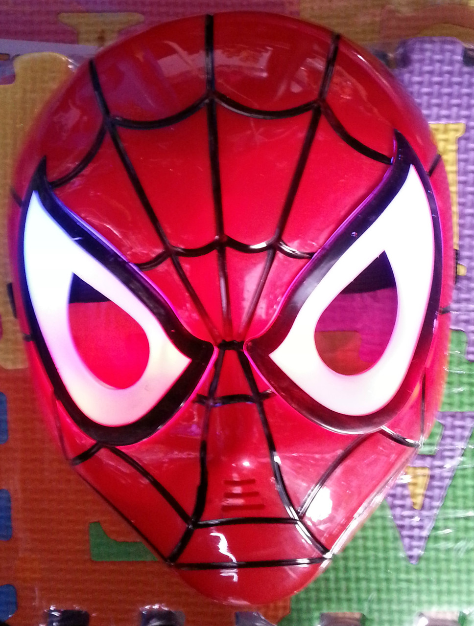 Маска человека-паука SPIDER MAN(свет.) отличного качества !!! - фото 4 - id-p31608111