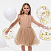 Платье для девочки нарядное KAFTAN, рост 86-92 см (28), бежевый, фото 2