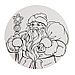Набор для творчества. Новогодний шар с раскраской «Дед Мороз с ёлочкой», d=10 см, фото 4