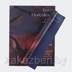 Бумага влагостойкая двухсторонняя, «Цветы»,  38 × 50 см