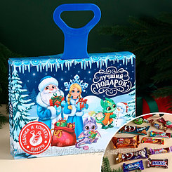 Подарочный набор «Весёлых каникул»: конфеты 500 г., ледянка
