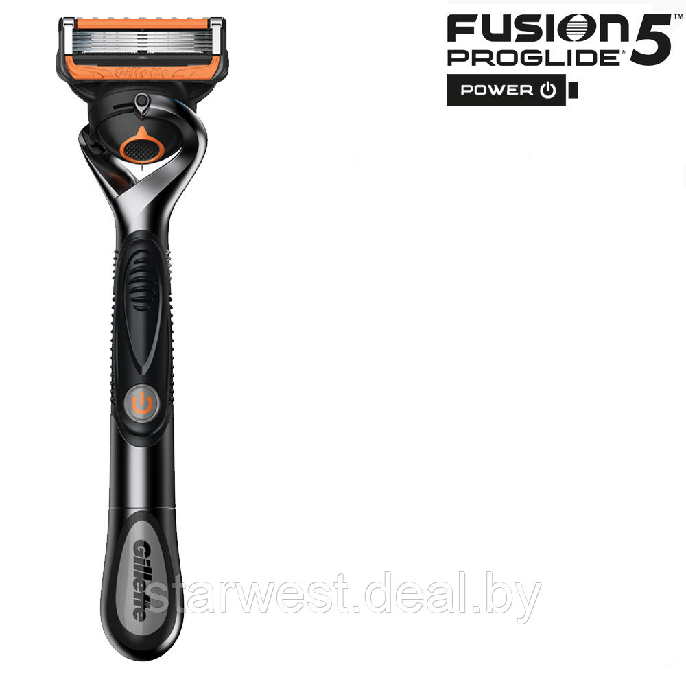 Gillette Подарочный набор мужской: Fusion Proglide Power Станок/бритва с 1 сменной кассетой + Гель для бритья - фото 4 - id-p220205487