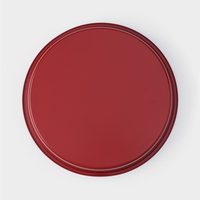 Набор форм для выпечки Доляна «Ренард. Круг», 3 предмета: d=32/28/24 см, антипригарное покрытие, цвет бордовый - фото 5 - id-p220205580
