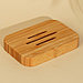 Мыльница деревянная «Soap», квадратная, бамбук, фото 5