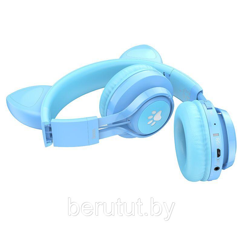 Наушники беспроводные полноразмерные bluetooth детские с ушками HOCO W39 - фото 4 - id-p220206318