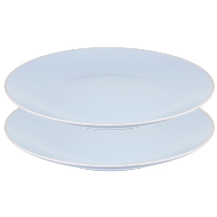 Набор обеденных тарелок simplicity, D26 см, голубые, 2 шт. - фото 1 - id-p220205902