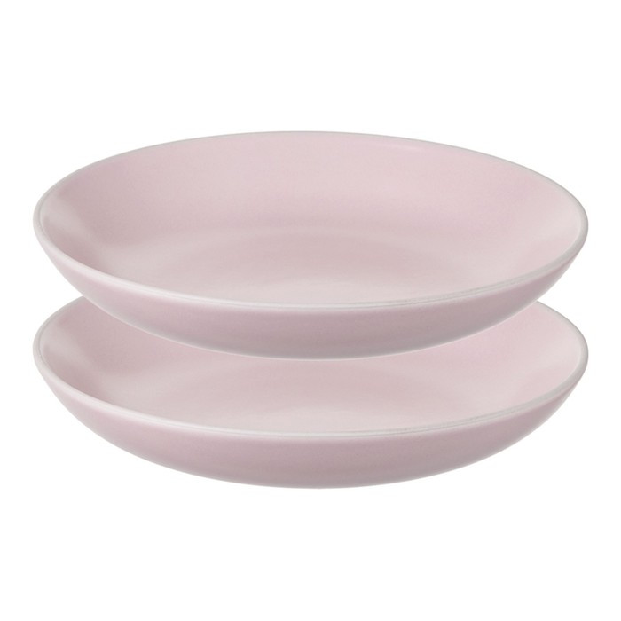 Набор тарелок для пасты simplicity, D20 см, розовые, 2 шт. - фото 1 - id-p220205905